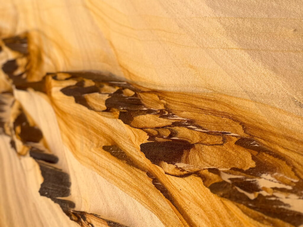 Sandstone textures at Great Chamber, Kanab